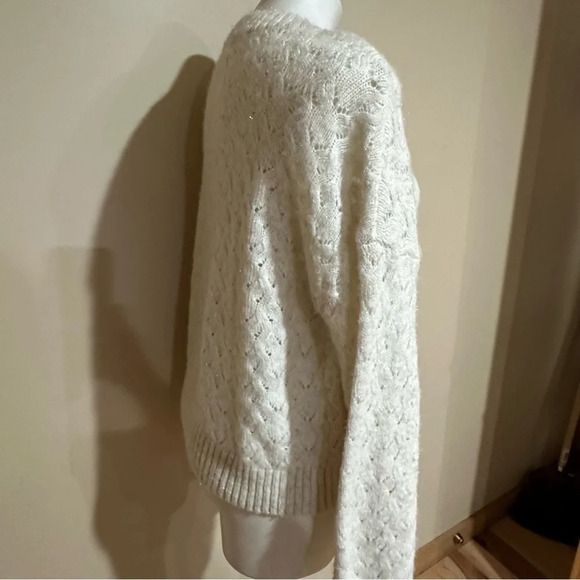 Sugar Moon white Whisper white women sweater - Picture 3 of 10